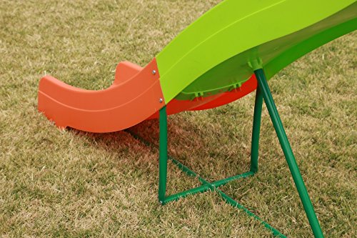 SLIDEWHIZZER Kids Play Outdoor Playground Slide; 8-FT Freestanding Playset and Rider for Children. Backyard Toy Entertainment Play Set. Learn While Playing. Exceedingly Safe. Fun for Hours. - Thumbnail 5