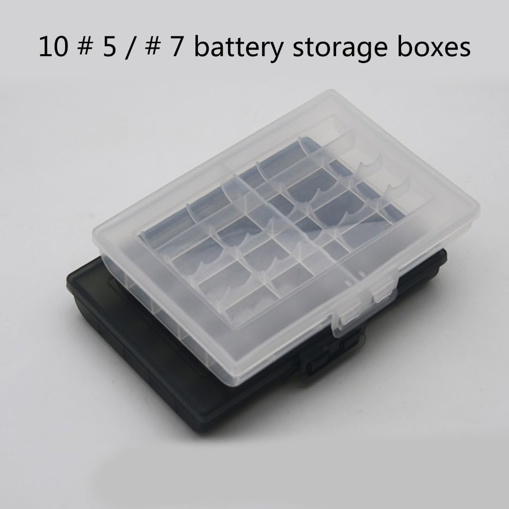 Happyyami 10er-Pack Batteriebox Für 2x AA – Transparent, Robust, Mit Sicherer Verriegelung – Für Lichterketten & DIY