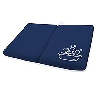 Vista 6 de Rodillera de baño – Rodillera de baño extra gruesa de 1.5 pulgadas de goma antideslizante – Rodillera plegable para bañera grande de seguridad