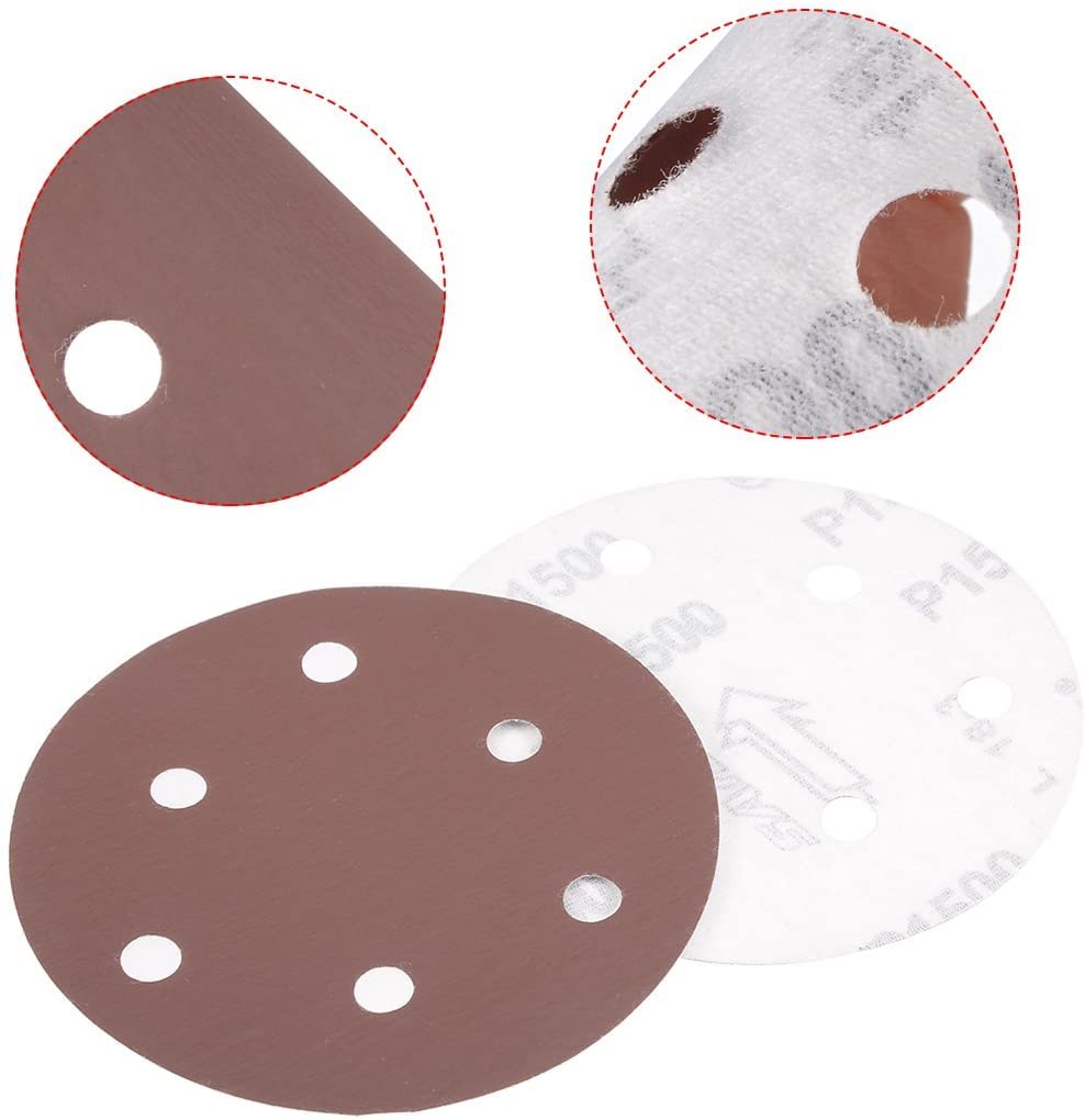 KIT CARTA VETRATA Gancio Bagnato Rotondo 3 Pollici Cuscinetti Abrasivi - Foto 9