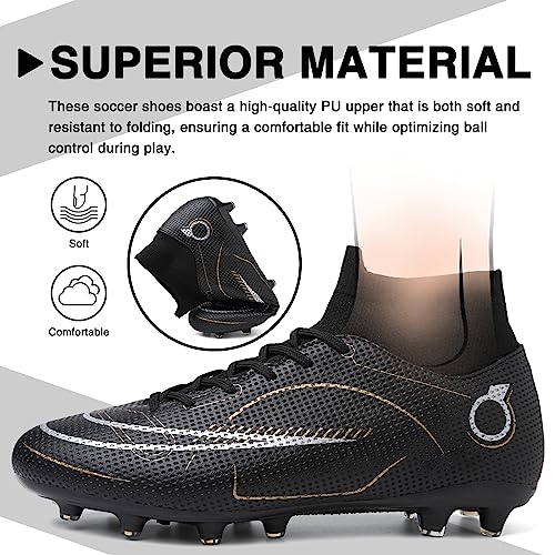 Soccer Ceats Mens Women Football Cleats Tacos De Futbol Para Hombre Outdoor Zapatos Para Futbol Para Hombres High Top Cleats Turf Soccer Shoes Men Futsal Shoes Professional Soccer Cleats Ag/Fg #TOP1