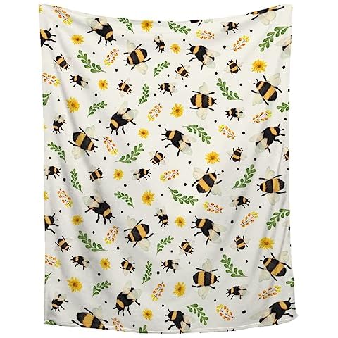 Bee Throw Blanket by Tukiv Cover