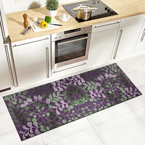 Alfombras de pasillo abstractas con base antideslizante lavable para el hogar 3
