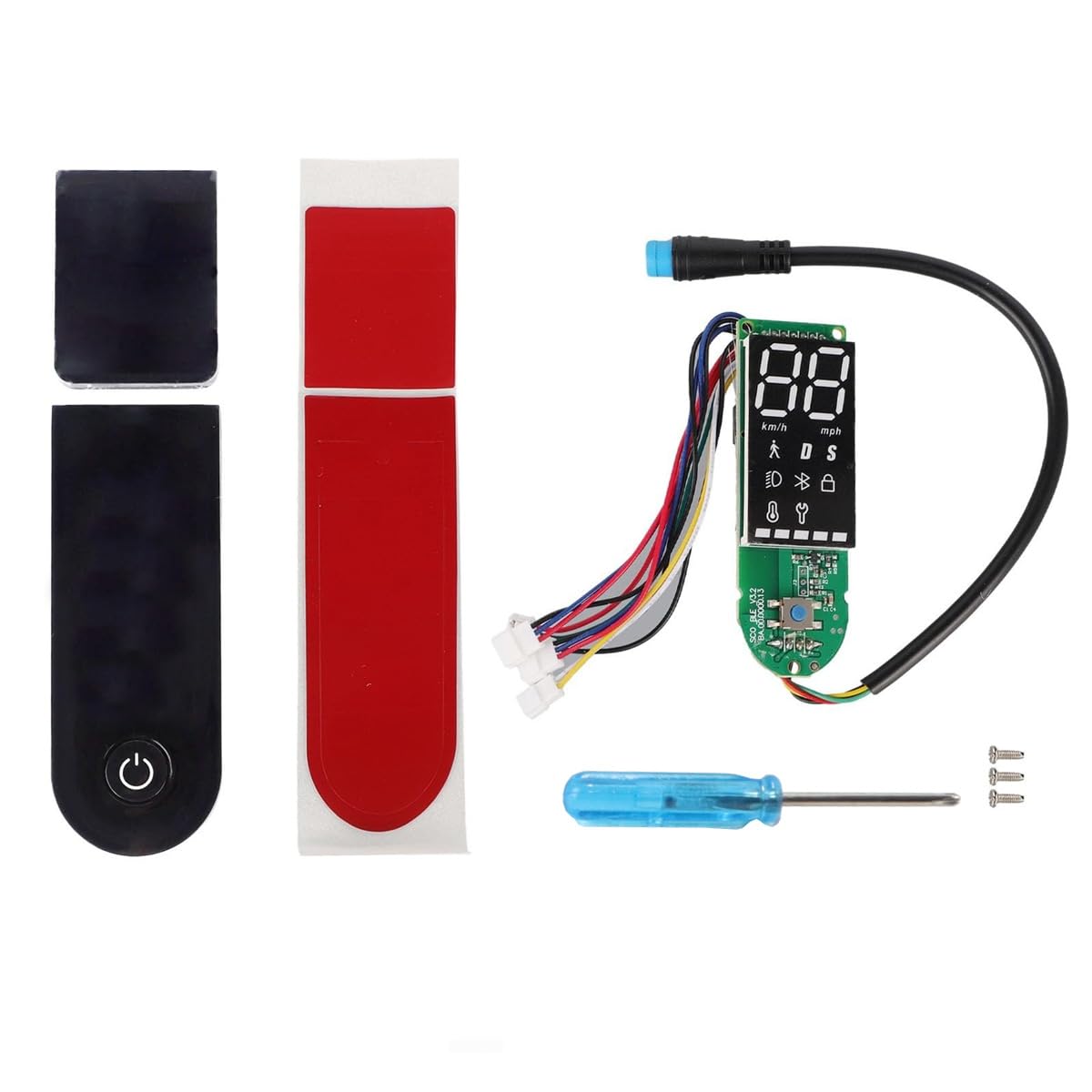 Ubric Electric Scooter Instrument Panel with Bluetooth for M365 PRO PRO2 (Including Screw Repair Tools)