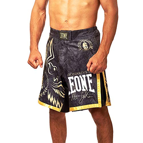 LEONE 1947, Pantalones Cortos De Mma Legionarivs Ii, Unisex Adulto, Negro, M, AB790