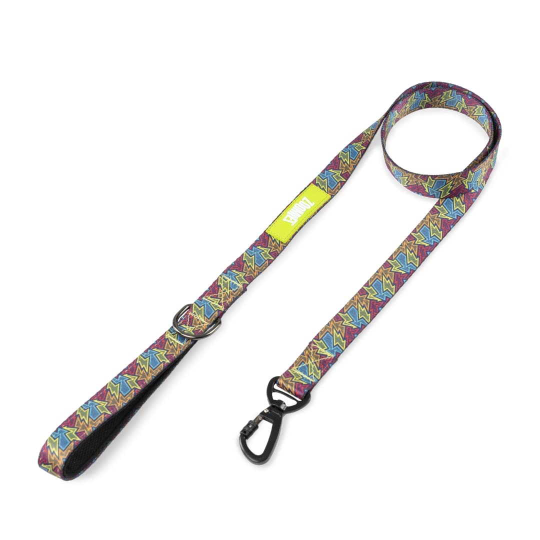 Zoomiez Printed Dog Leash/Lead with Comfortable Padded Handle, 4 Ft with Heavy Duty Slide Locking Hook (L, Drip) (B0BZL5VJTT) Amazon Price History, Amazon Price Tracker