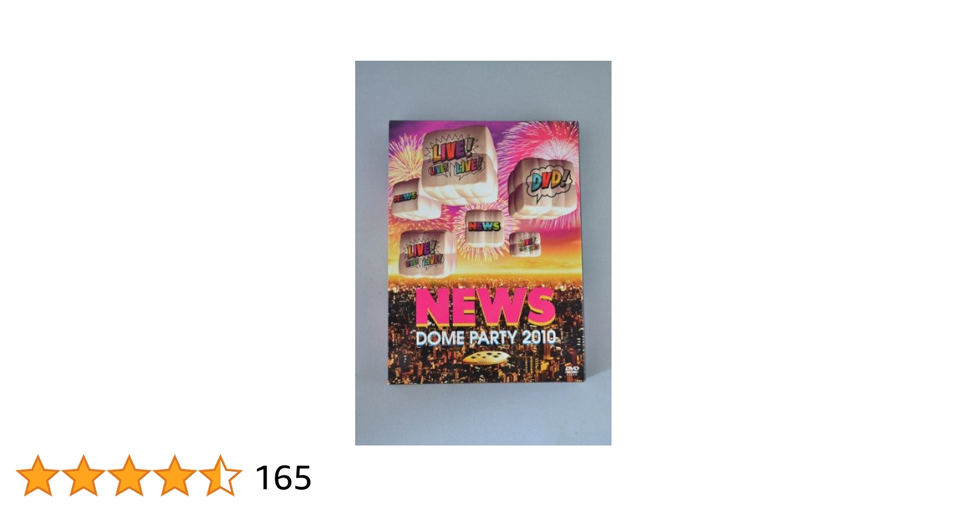 NEWS/NEWS DOME PARTY 2010 LIVE!LIVE!LIV… 楽天ブックス: NEWS DOME PARTY 2010 LIVE! LIVE! LIVE! DVD