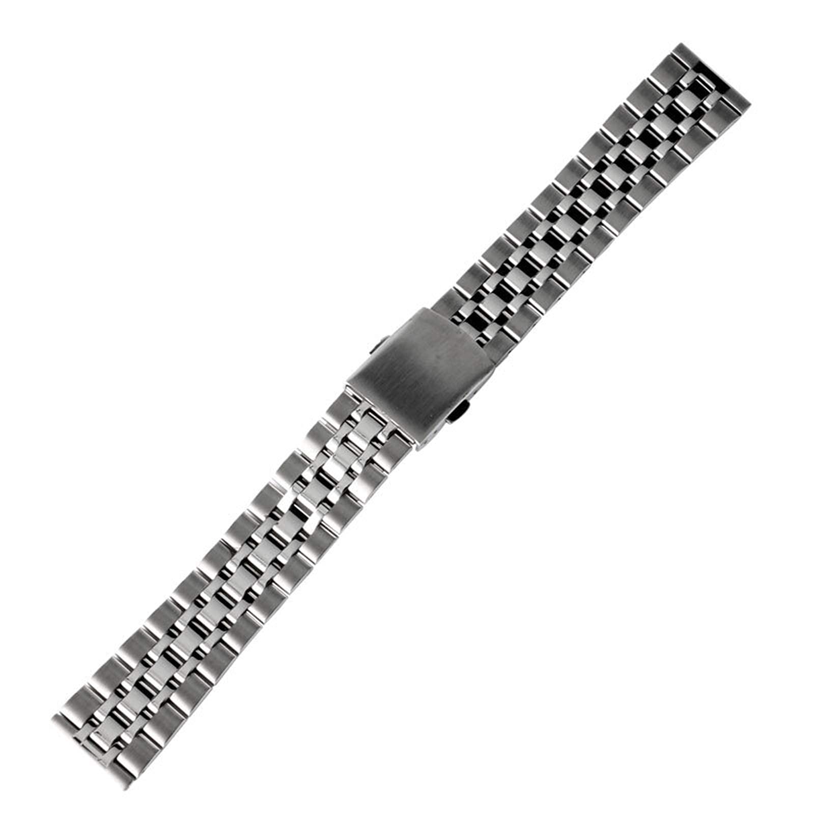 Pasek do zegarka, 16 mm 18 mm 20 mm pasek ze stali nierdzewnej srebrna, złota bransoletka zamienna pasek na nadgarstek Bransoletka (kolor paska: złoty, szerokość paska: 20 mm) (18 mm złoty)