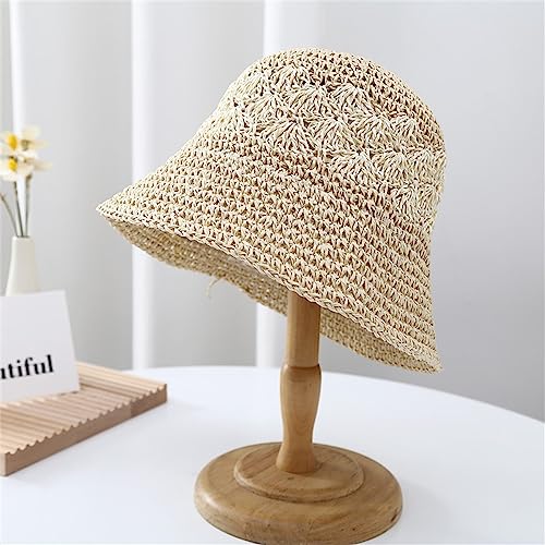 TLMDXTEU Pamelas Sombrero De Mujer Sombrero For El Sol Sombrero De Pescador(Beige)