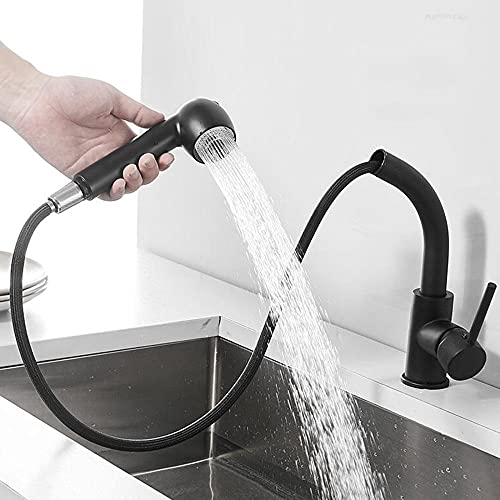 Mitigeur de cuisine eau chaude et froide avec douchette amovible double fonction