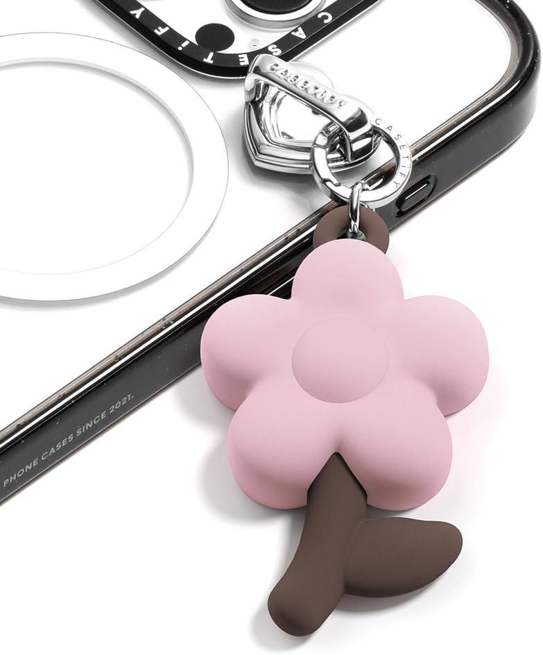 CASETiFY Charm Keychain - Metallic Bow/Classic Pearl/Shiny Silver/C Cube Chain/Vitamin C/Twinkle Star/Silicon Flower/Chain Puffy Heart/Heart Lock/Dripped Cherry/Lucky Pony/Cherry Blossom