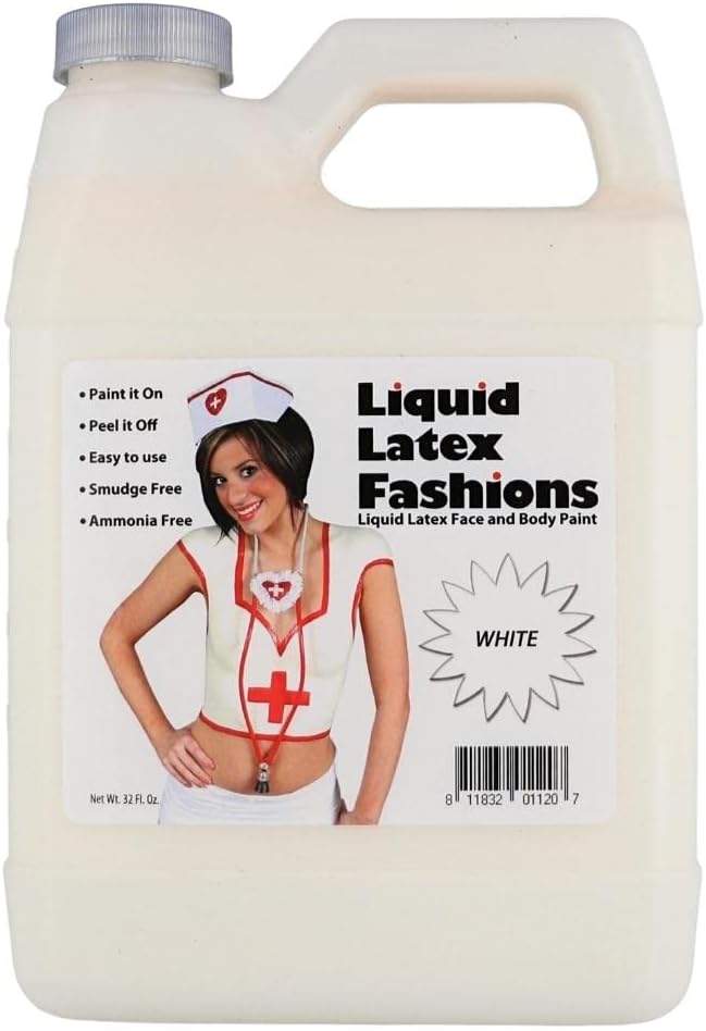 Ammonia Free Liquid Latex Body Paint - 32oz White