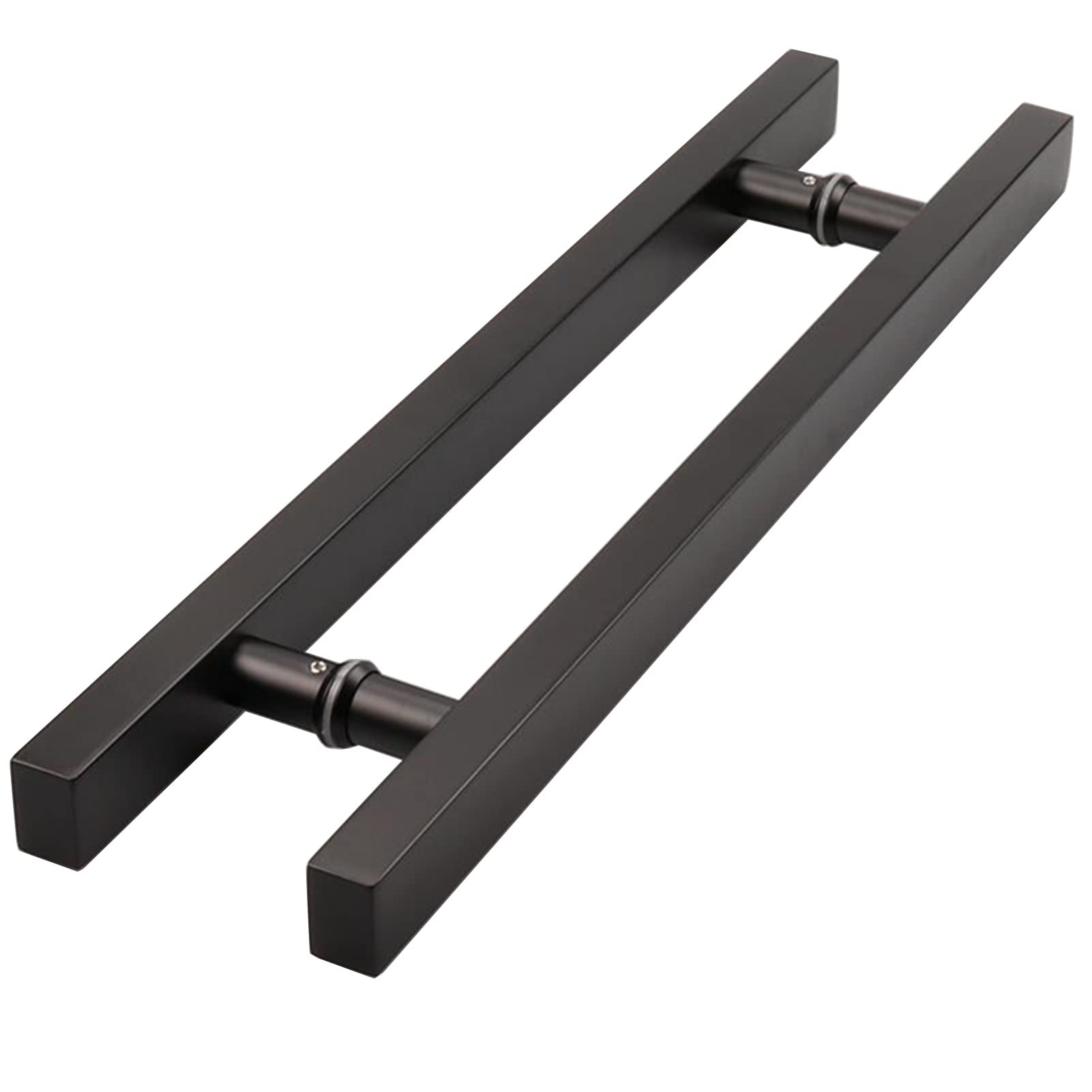 DFGHNBVC Matte Black Stainless Steel Shower Door Handle, Modern Glass Sliding Door Handle For Offices, Home Push-Pull Barn Door Pull Handle, Durable And Stylish Design,Black-800Mm
