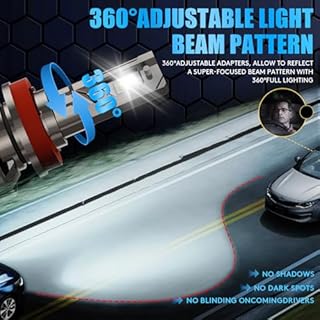 KOYOSO LED H11 Lampadine CANBUS: Nessun Errore Kit Lampade Fari 36000LM 200W Super Luminoso H8/H9 Luci - 6500K Bianco Freddo LED Abbagliante e Anabbagliante Sostituzione per 12V Auto