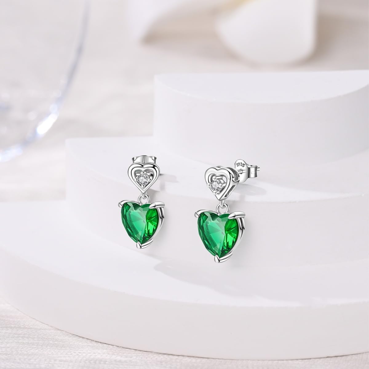 925 Sterling Silver Stud Earrings for Women, Hypoallergenic Flat Back Earrings Jewelry Gifts for Sensitive Ears - Image 4