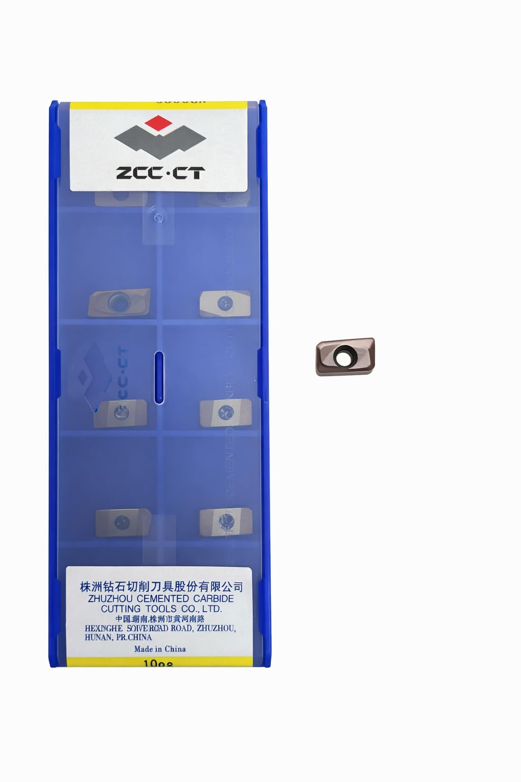 zcc-ct apmt1135pdr cemented carbide cutting tool inserts, industrial grade milling blades, made in china
