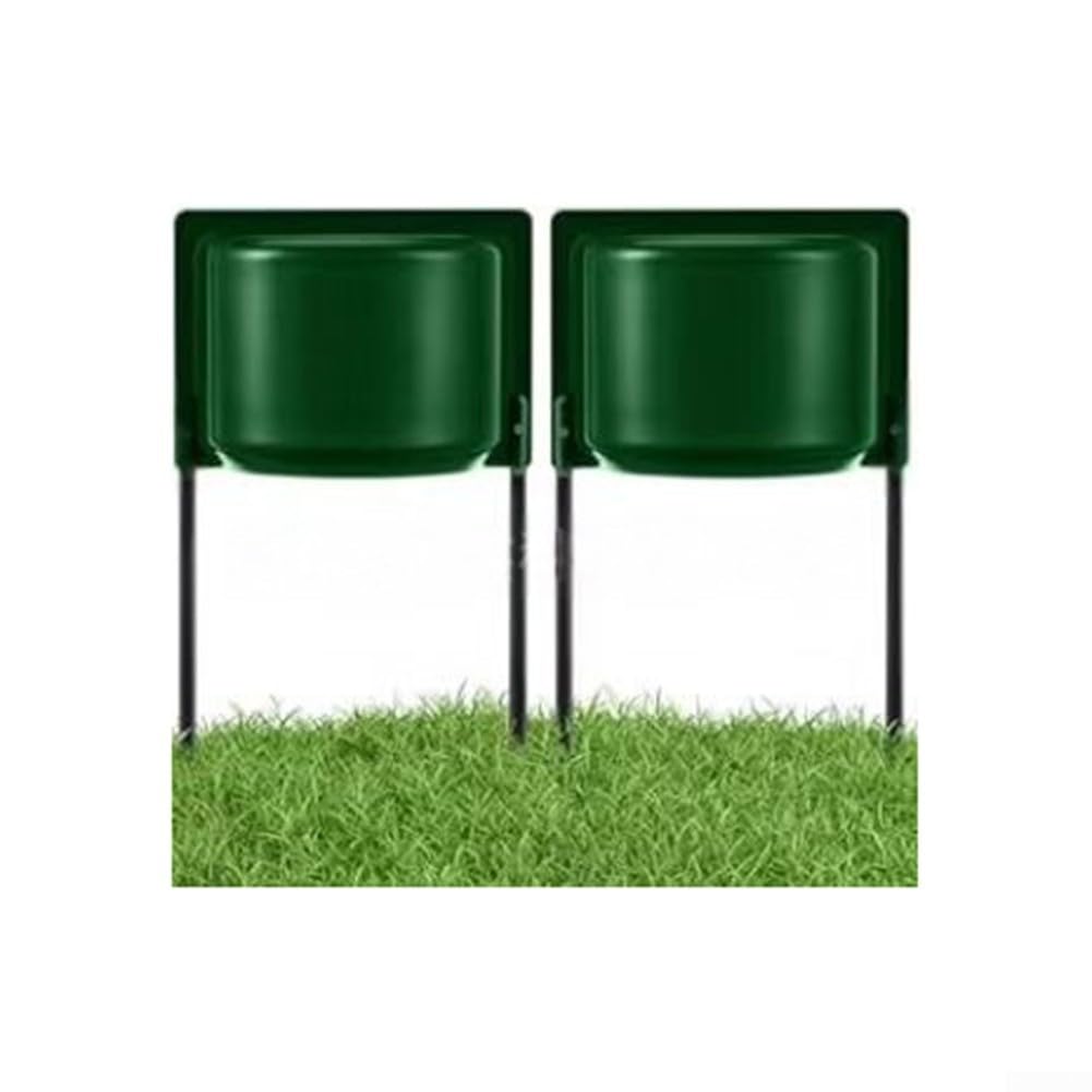 Confezione da 4 protezioni per la testa dell'irrigazione, in PP per proteggere gli irrigatori dai veicoli, ridurre l'eccesso di spruzzo sui prati, verde, bianco, nero, trasparente (verde)