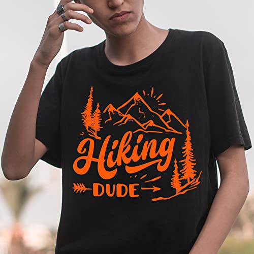 Image of Heat Transfer Vinyl Roll PU Neon Orange HTV 10 inch x5FT for T-Shirts
