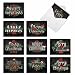 M2358XSG Christmas Chalk And Roses: 10 Assorted Christmas Note Cards Featuring Merry Christmas Sentiments in a Chalk Typeface with Holiday Florals, w/White Envelopes.