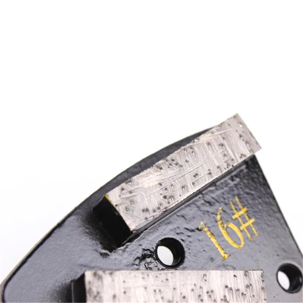 Grinding Disc for ASL05 Diamond Grinding Shoes Diamond Grinding Disc with Two Segments for Concrete and Terrazzo Floor 9 Pieces One Set (80#-M6-Soft Bond-9PCS)
