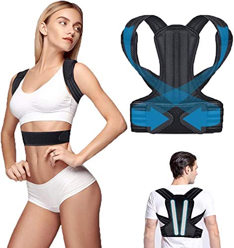 iThrough Corrector Postura Espalda, Corrector de Postura Espalda y Hombro para Hombre y Mujer, Faja Espalda Recta Soporte Talla Asjustable Transpirable