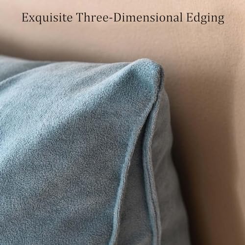 Coussin de tête de lit triangulaire bleu 180cm contre le mal de dos - 5