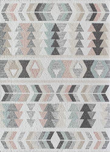 Rugs America Mika Collection Mo50A Mint Lime Contemporary Geometric Area Rug 8'0"X10'0" #TOP1