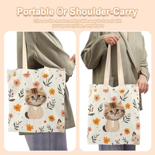 Sac de transport chat mains libres pour soulager vos bras lors des voyages et sorties