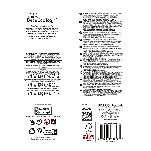 Baylis & Harding Beauticology From Me To You Bath Bombs Gift Set (Pack of 1) - Vegan Friendly - Image 7