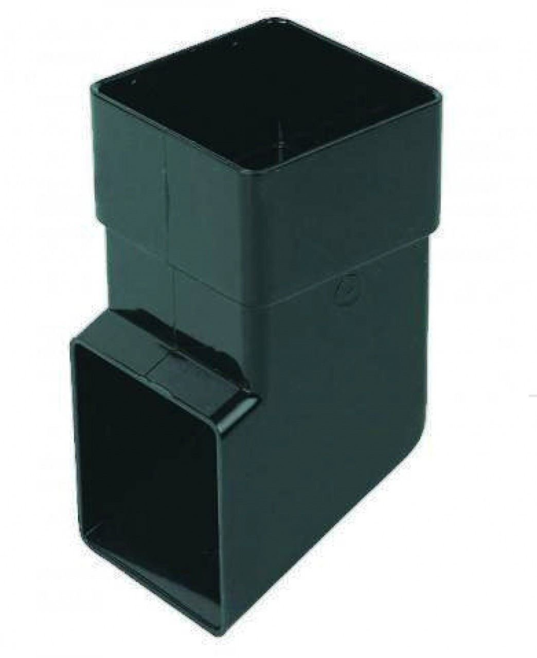FLOPLAST 65mm Square Downpipe Shoe - Black