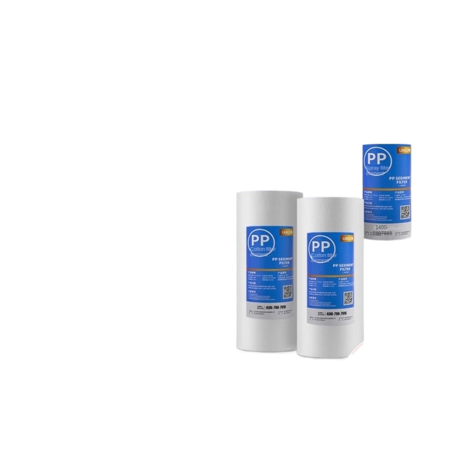 Accesorios de Repuesto for purificador de Agua Elemento de prefiltro doméstico Industrial Universal 10/20 Pulgadas PP Algodón Material alimentario(20-Inch)