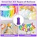 AXHJ Electric Air Balloon Pumps for Long Balloons, Inflator Blower Machine for Birthday Party Celebration Balloons Decorations for Foil Twisty Animal Balloon, Purple