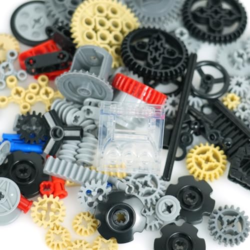 Image of MALEKO Technical Gears Axles Set, 120+PCS MOC Car Building Block Parts