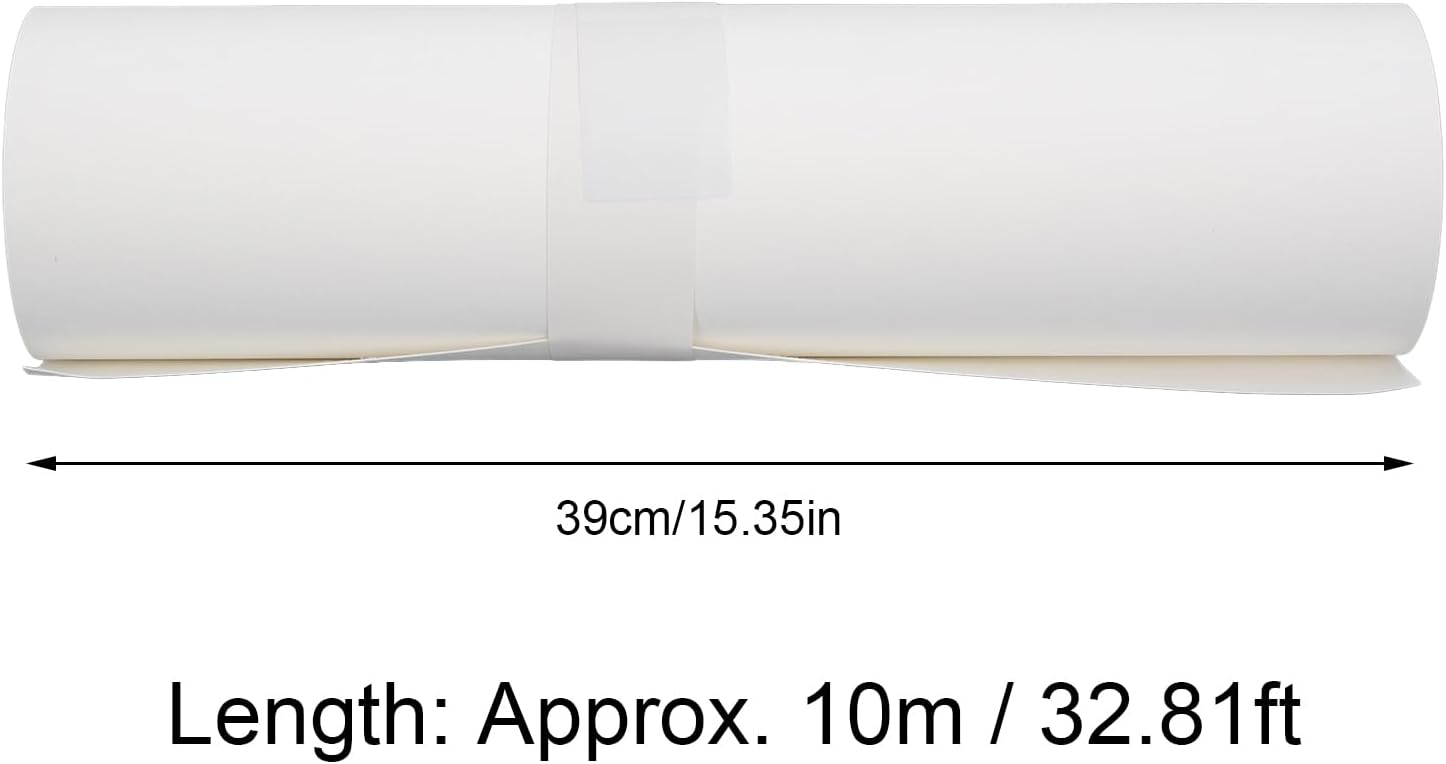 水彩ペーパーロール10m、白いセミコットンウォッシュ可能なアートペーパー、スクラップブッキングの描画用のティアペインティングペーパー