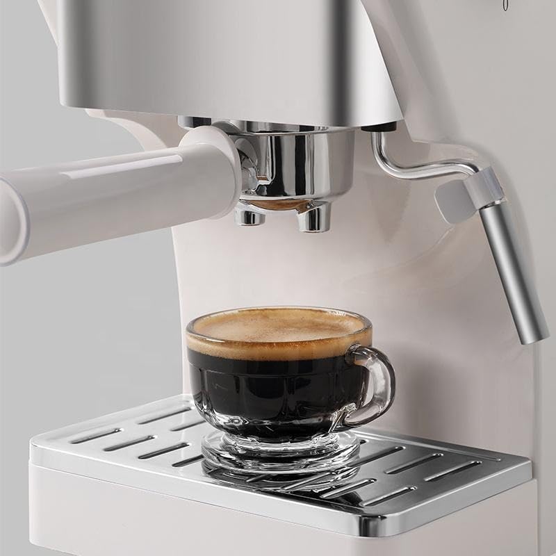 Image of New Designed Espresso Machine Electric Italian Semi-auto Coffee Machine With Milk Frother