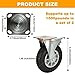 WOPPLXY 8 Inch Casters Set of 2 Heavy Duty Plate Casters, Locking Industrial Casters with Brake for Cart Furniture and Workbench Locking Replacement Load 3000Lbs