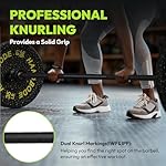 Olympic Barbell, 45lb/35lb 2-inch Weight Bar for Bench Press, 7ft/6.5ft Olympic Bar, 1000 lb/1500 lb High-Capacity, Hard Chrome, Knurled Grip, Strength Training Deadlift Weightlifting Squat - Image 4