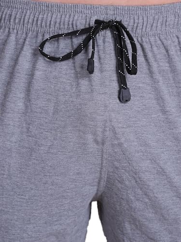Image of T.T. Cotton Blend Shorts for Men | Regular Fit | Elasticated & Zipper | 2 Sided Pockets & 1 Back Pocket | Solid | Above Knee Length Bermuda Short | Ideal for Casual Outings