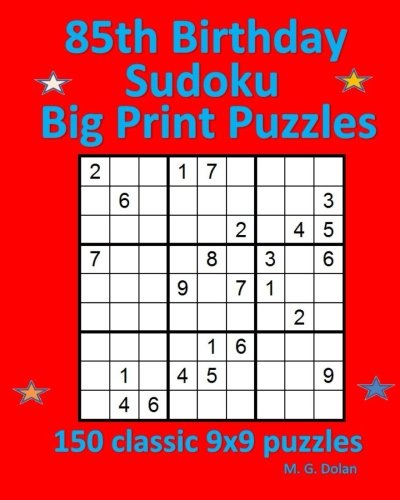 85th Birthday Sudoku Big Print Puzzles