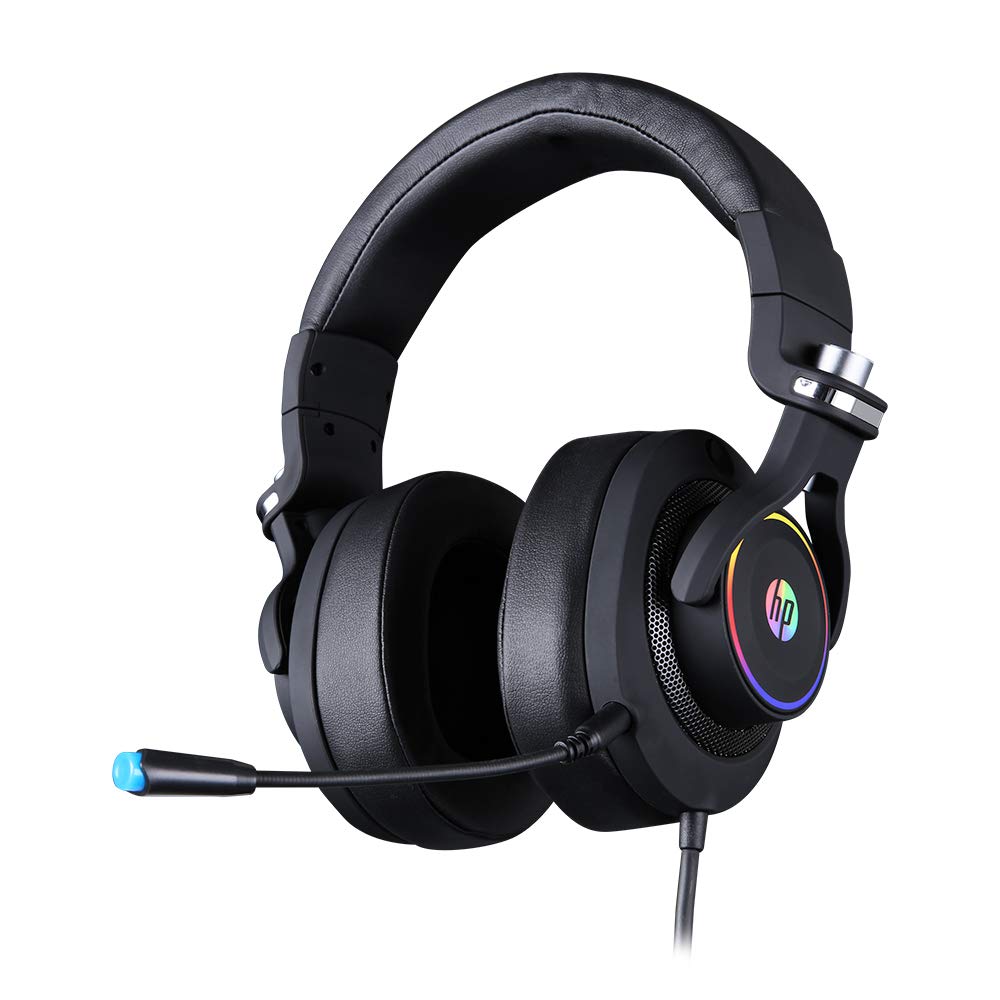 HP Latest Gaming Headset H500GS USB Preto LED RGB Dolby Digital Surround 7.1 - 9AJ66AA#AC4