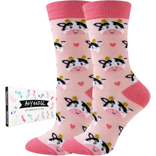 Ao Yee ZGL Women fun Animal Socks,Stocking Stuffers for Women,US Size 6-12