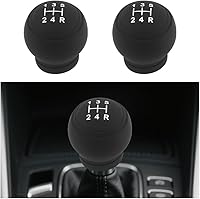 YGDMD 2PCS Silicone 5-Speed Gear Shift Knob Covers - Tear-Resistant, Elastic Protection for Stick Shifts & Car Interiors