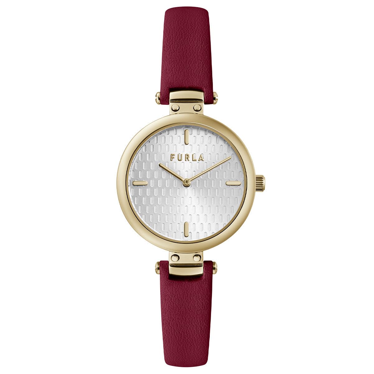Furla Watches Womens Stainless Steel Quartz Dress Watch with Leather Strap, Cardinal, 12 (Model: WW00018003L2) (B092CLH8L7) Amazon Price History, Amazon Price Tracker