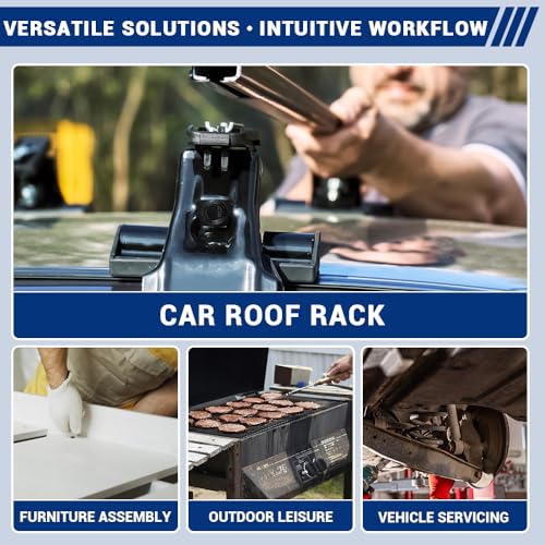 Image of 4-Sets M12-1.75 x 100mm Grade 10.9 Flange Hex Bolts + Flange Nut + Flat Washer + Lock Washer Combo Pack, Black Oxide, for Automotive & Machinery