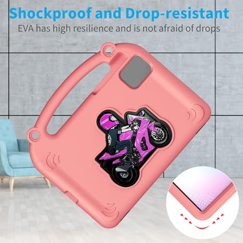 Funda para tableta PC antichoque infantil compatible con Pad X8A 11 y X9A espuma rosa 5
