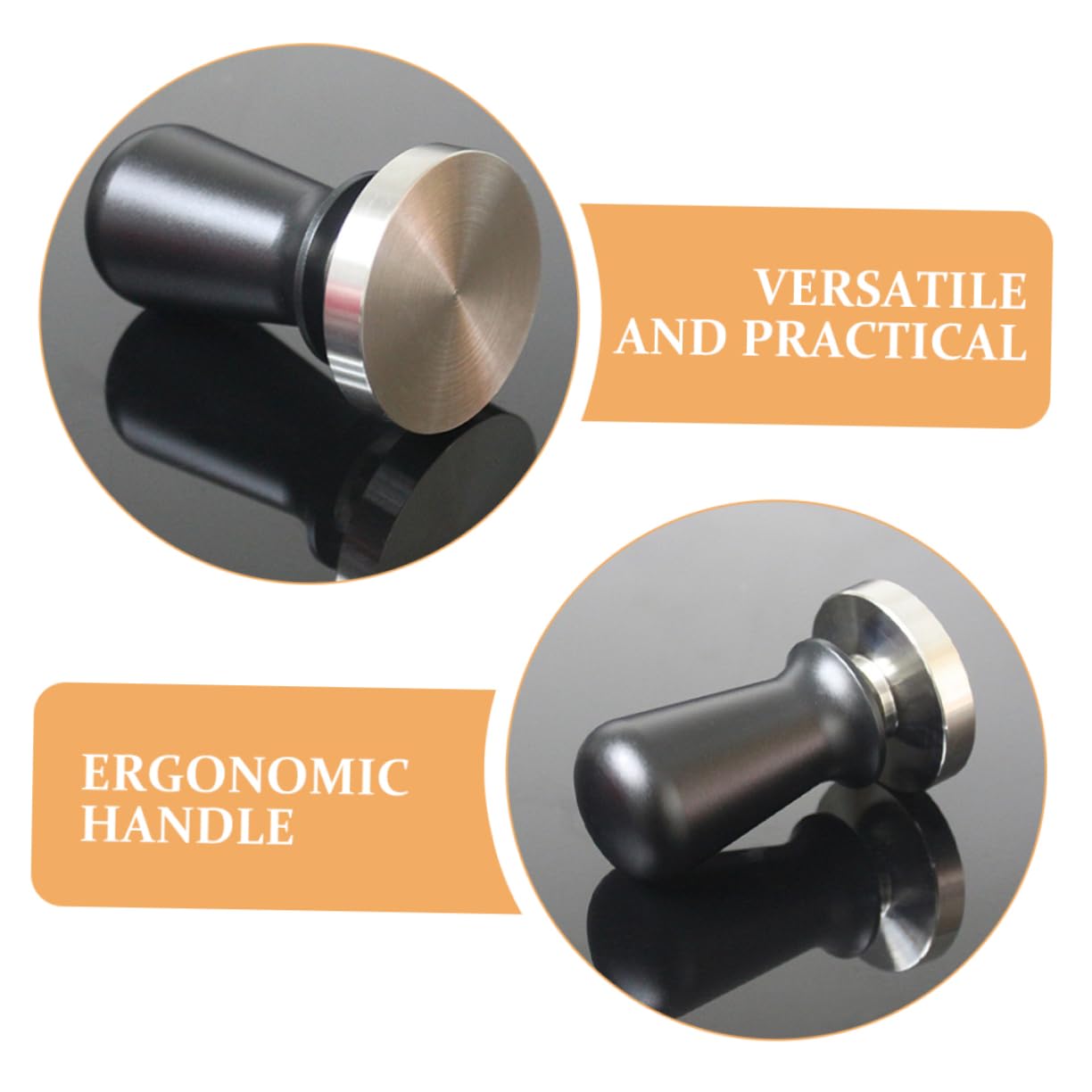 Uonlytech Apisonador Elástico Equilibrado Prensador De Reutilizable Con Mango Ergonómico Herramienta De Prensado De Portátil Hogar Oficina Accesorios Para Espresso