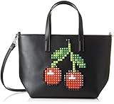  BRACCIALINI TUA Damen Shine Henkeltasche, Schwarz (Nero 100), 32x21x12 cm