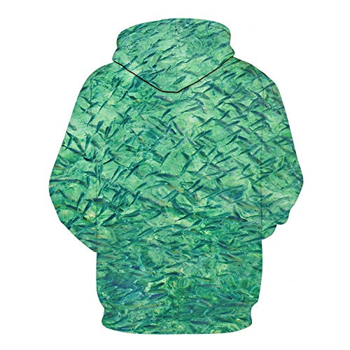 Pull à capuche unisexe 3D pour enfant motif poisson original - 2