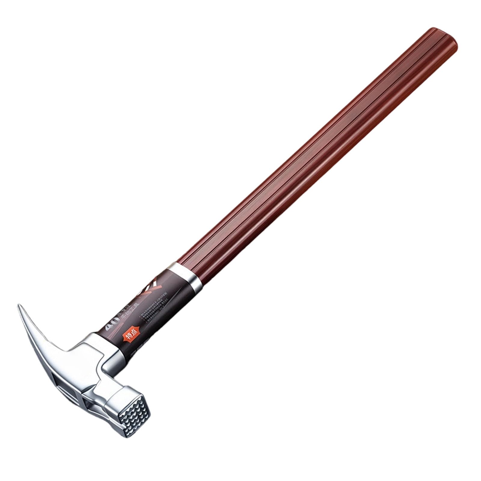Gavery Right Angles Professional Aluminum Wooden Handle Clawing Hammer Clawing Hammer Antislip Wear Woodworking Tool Comfortable Handle Aluminum Mixture Grip