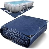 11x7.8 Ft Pool Liner Pad - Mat Tarp for Under Pool, Above Ground Pool Mat, Pool Ground Cloth, Pool Bottom Pad...